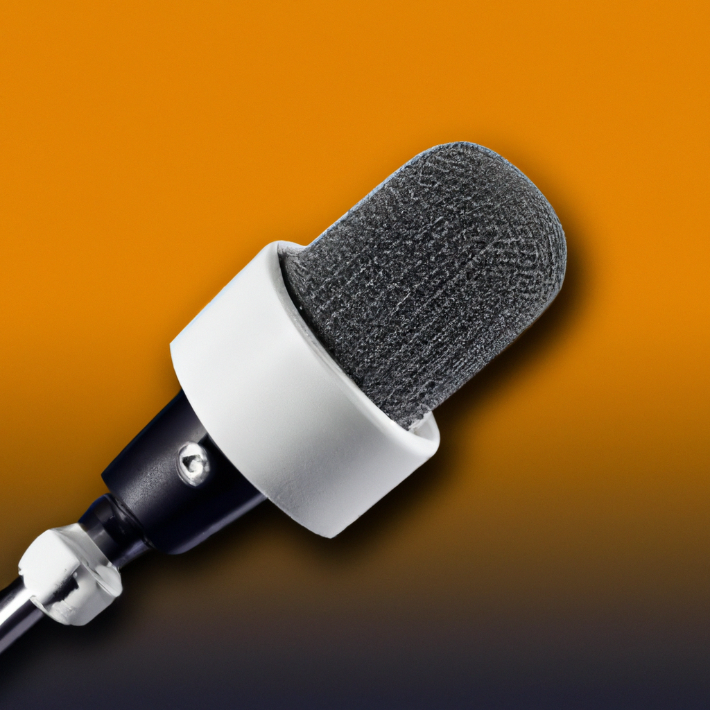 Icono de micrófono para radio y TV